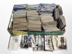 A large quantity of vintage and modern postcards.