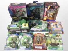 10 Spin Master, Mattel and other figures including League of Legends, Green Lantern, Superman, etc.
