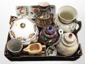 A group of ceramics including large tureen, vases, Teachers scotch whisky jug, etc.