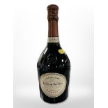A bottle of Laurent-Perrier brut champagne rosé, 750ml, 12% vol.