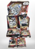 Seven Hasbro Star Wars Hero Mashers figurines, boxed.