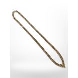 A 9ct yellow gold fancy link rope necklace, length 42 cm. CONDITION REPORT: 7.1g.