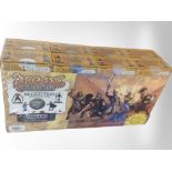 Eight Arcane Legions miniatures game booster packs, Egyptian Legion, sealed in cellophane.