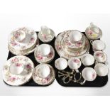 59 pieces of Lady Beth tea china.