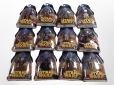 12 Hasbro Star Wars Revenge of the Sith figurines, boxed.