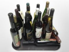 15 assorted bottles of alcohol including white wines, chardonnay, sauvignon blanc, etc.