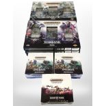 Eight Games Workshop Warhammer Age of Sigmar trading card game box sets,