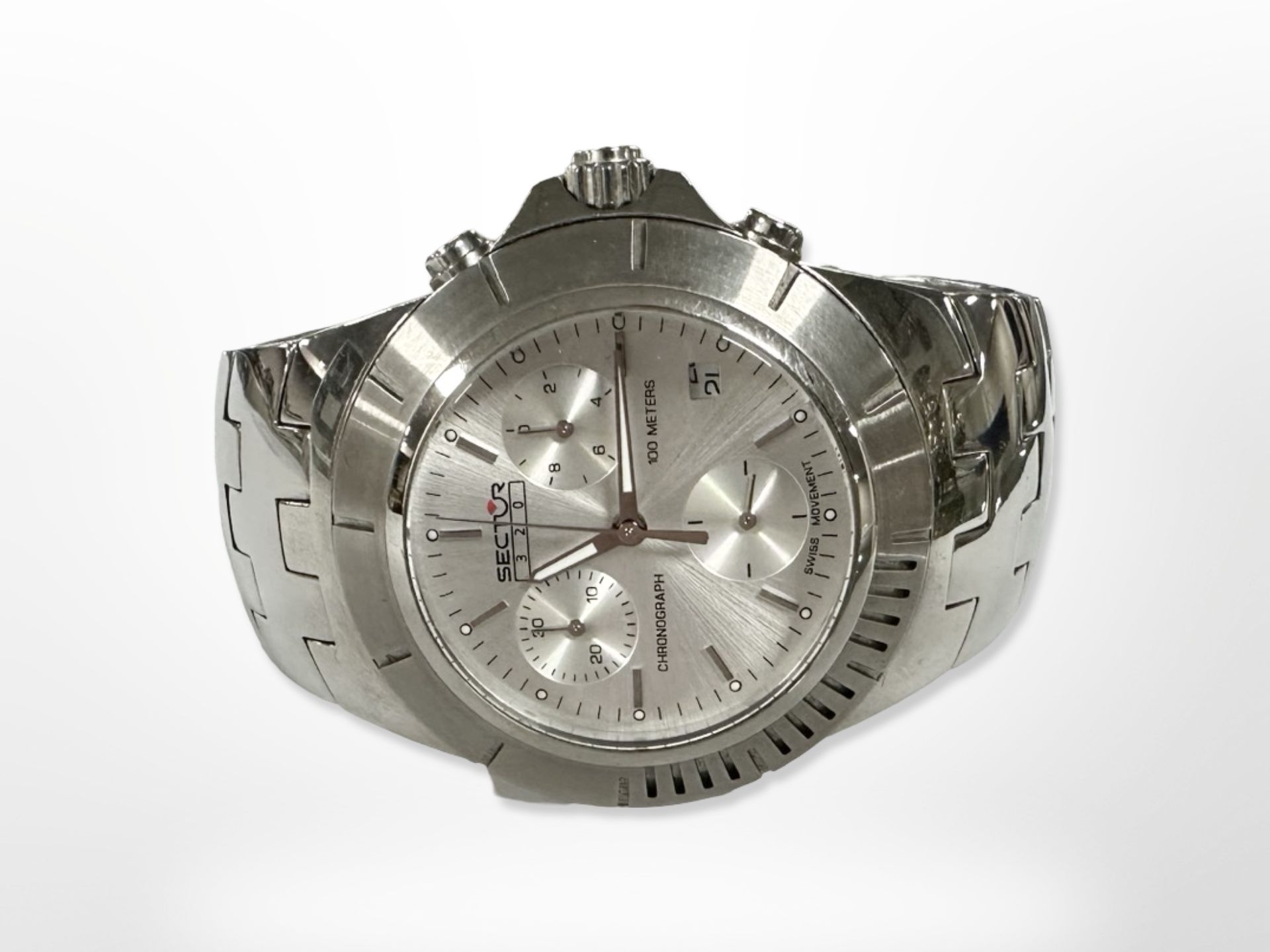 A Gent's stainless steel Sector wristwatch