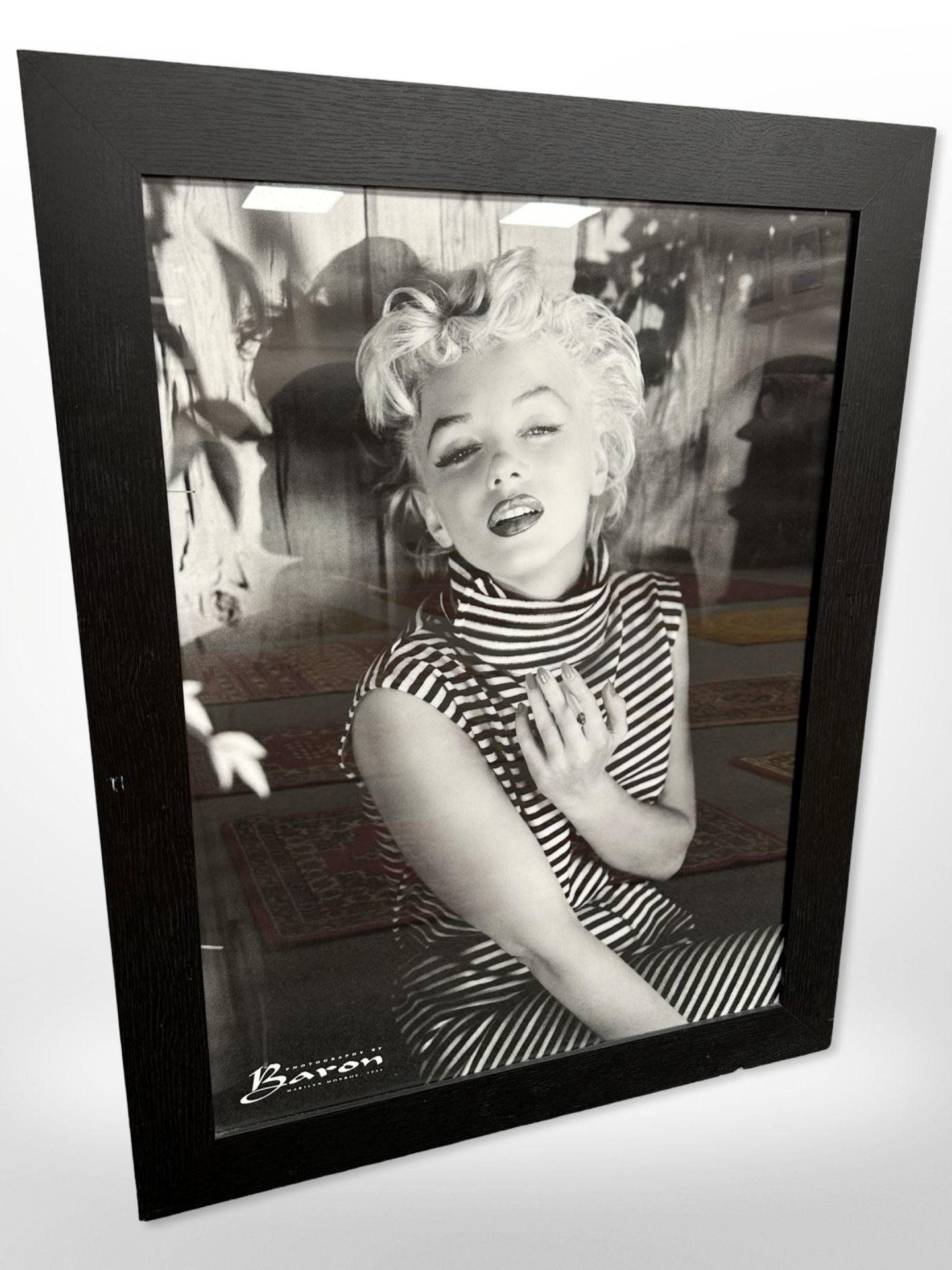 After Baron : A monochrome photographic print of Marilyn Monroe,