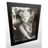 After Baron : A monochrome photographic print of Marilyn Monroe,