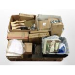 A large quantity of home wares, some parts boxed, including standing shoe rack, gym pull up bar,