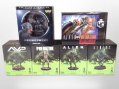 Six Eaglemoss Hero Collector Alien franchise figurines, boxed.