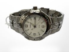 A Gent's stainless steel Timex wristwatch
