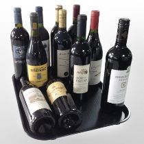 11 bottles of alcohol including Chamont Merlot, Sauvignon Blanc, Shiraz, etc.