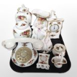Ten piece of Royal Albert Old Country Roses cabinet porcelain including telephone,