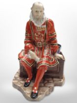 A Royal Doulton figure, 'Yeoman of the Guard' HN 688 (Base cracked).