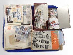 Several stamp albums and contents,