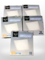 Four 43cm LED lights, in boxes.