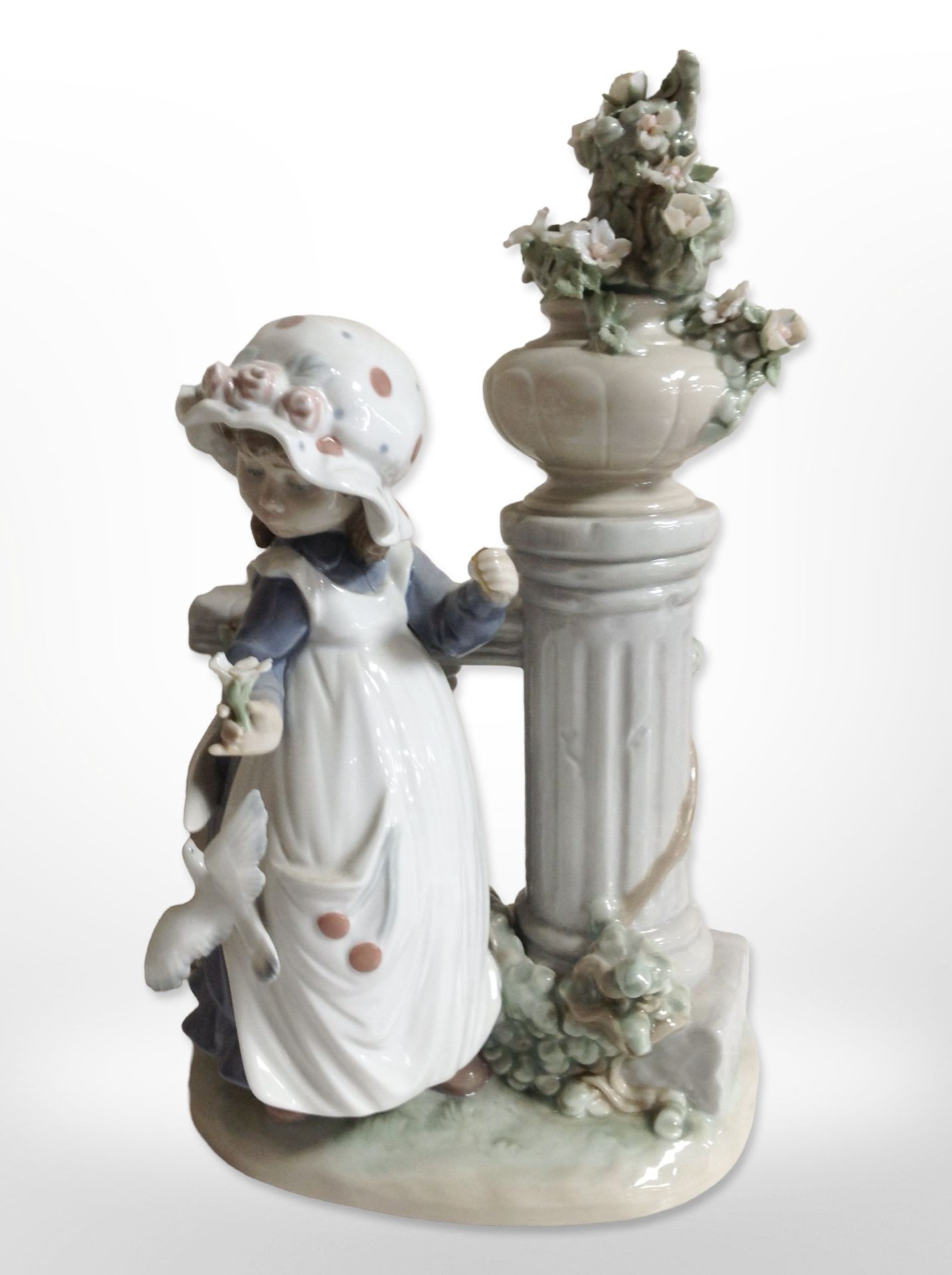 A Lladró figure of a lady with a baby in a pram, - Image 2 of 3