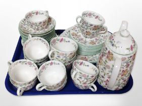 Forty four pieces of Minton Haddon Hall tea china