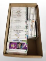 A quantity of Nintendo Wii games.