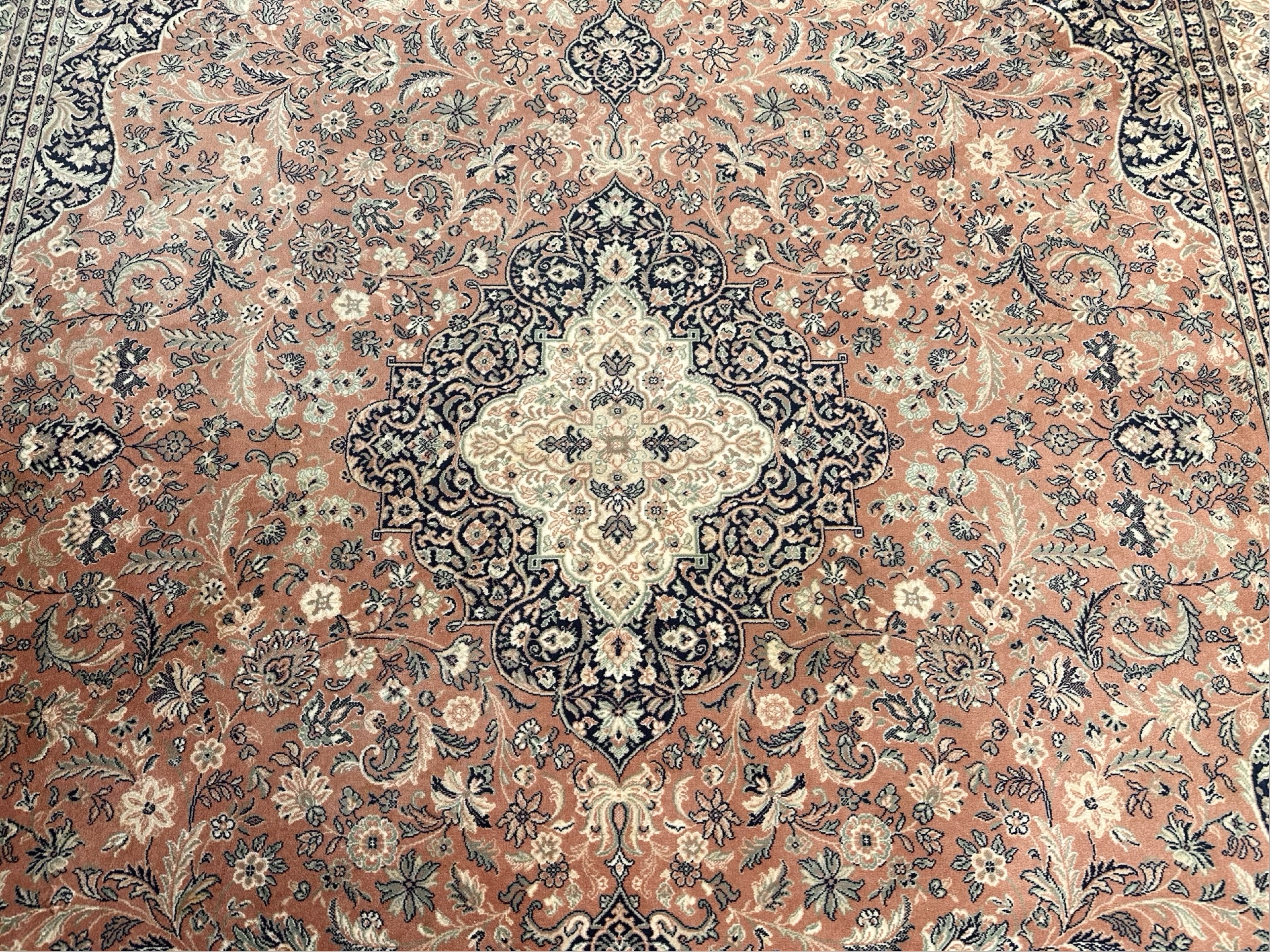 A machine made carpet of Persian design, - Image 4 of 8