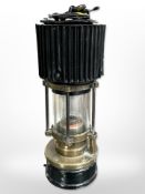 A Patterson HCP miner's lamp, no. 460.