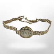 A 9ct yellow gold lady's 'Sovereign' wristwatch CONDITION REPORT: 9.7g gross.