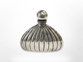 An antique silver scent bottle, possibly Dutch, height 4.