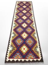 A Maimana kilim runner 285 cm x 76 cm