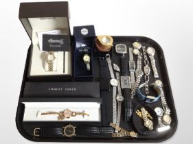 A collection of ladies' and gents' wristwatches including boxed ladies' Ingersoll quartz wristwatch
