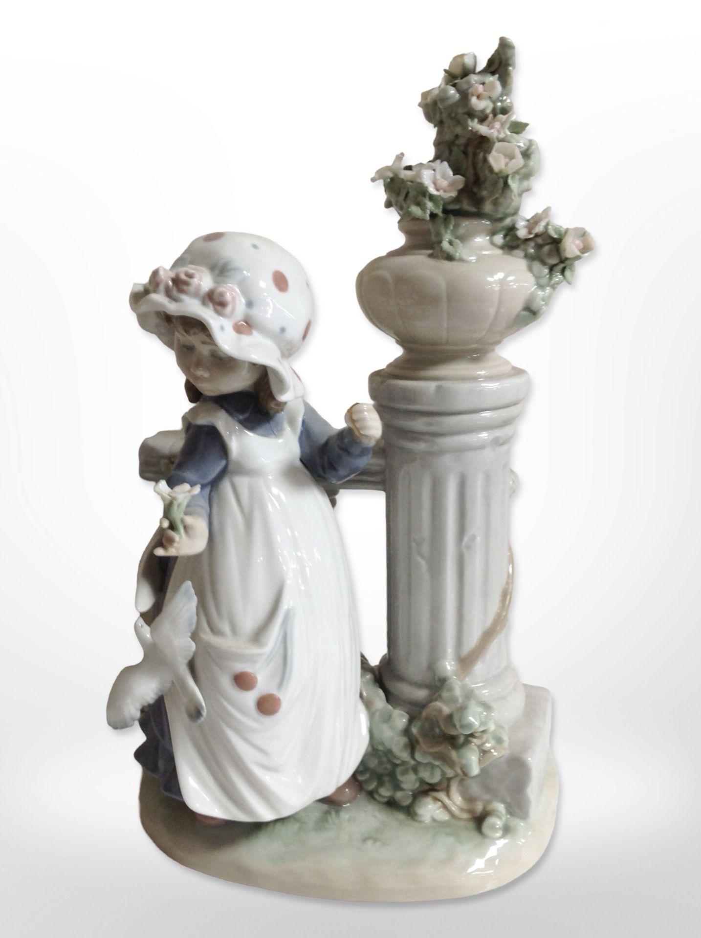 A Lladró figure of a lady with a baby in a pram, - Image 3 of 3