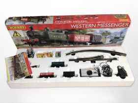 A Hornby Western Messenger 00 gauge train set (packaging a/f).