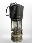 A 19th century Patterson-type HCP miner's lamp, no. 309.