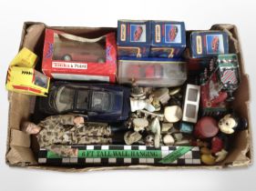 A group of Matchbox and Tonka die cast, Action man figure,