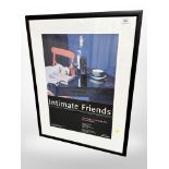 A Northumbria University gallery poster, Intimate Friends,