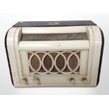 A vintage HMV valve radio ,