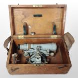 An early-20th century surveyor's level by W Ottway & Co., No. 49450, in fitted case.