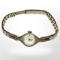 A 9ct yellow gold Lady's wristwatch CONDITION REPORT: 13.3g gross.