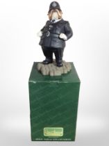 A large Robert Harrop policeman dog figurine, height 36cm, in box.