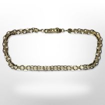 A 9ct yellow gold bracelet, length 20 cm. CONDITION REPORT: 5.