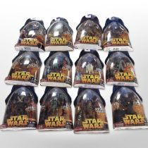 12 Hasbro Star Wars: Revenge of the Sith figurines, boxed.