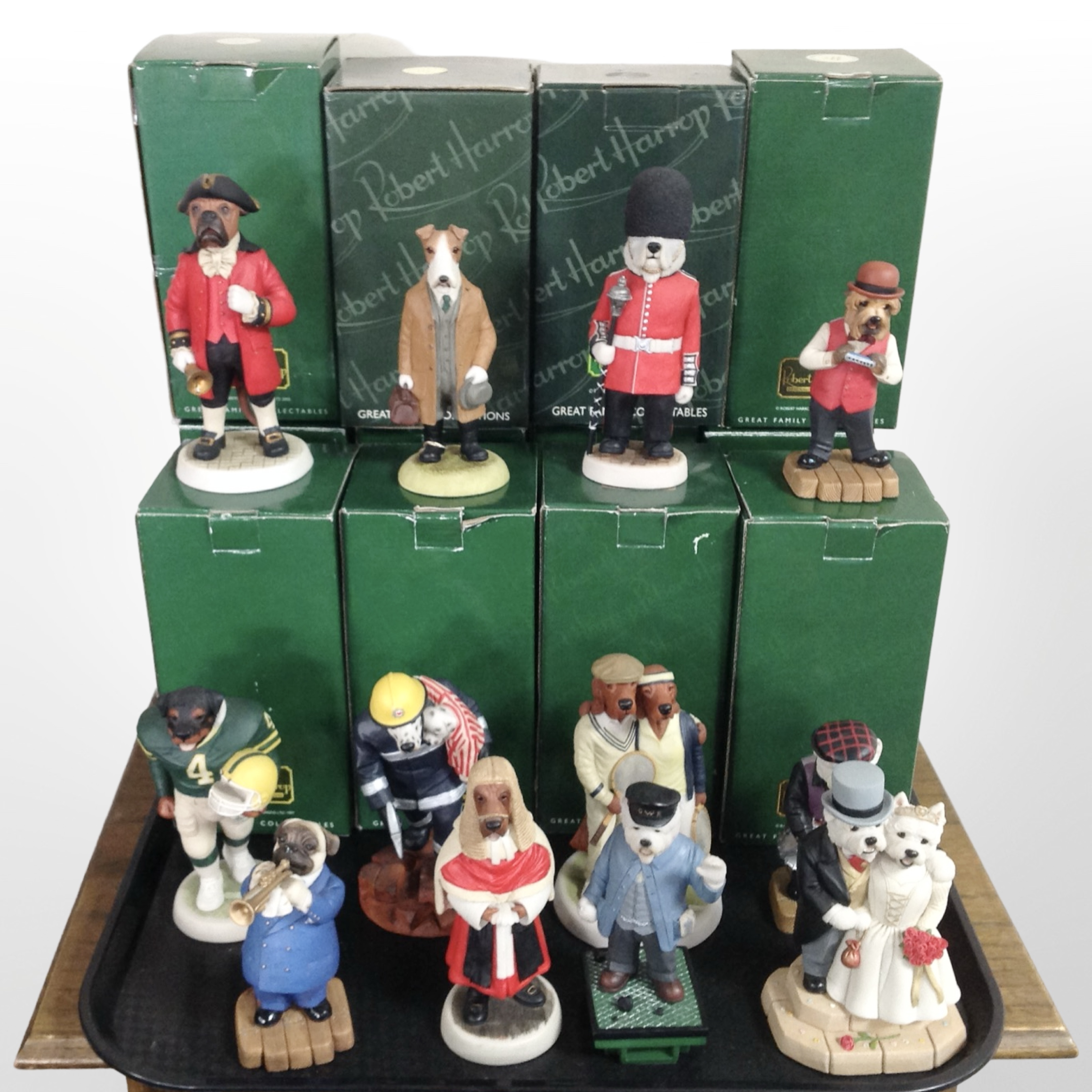 12 Robert Harrop dog figurines, all boxed.