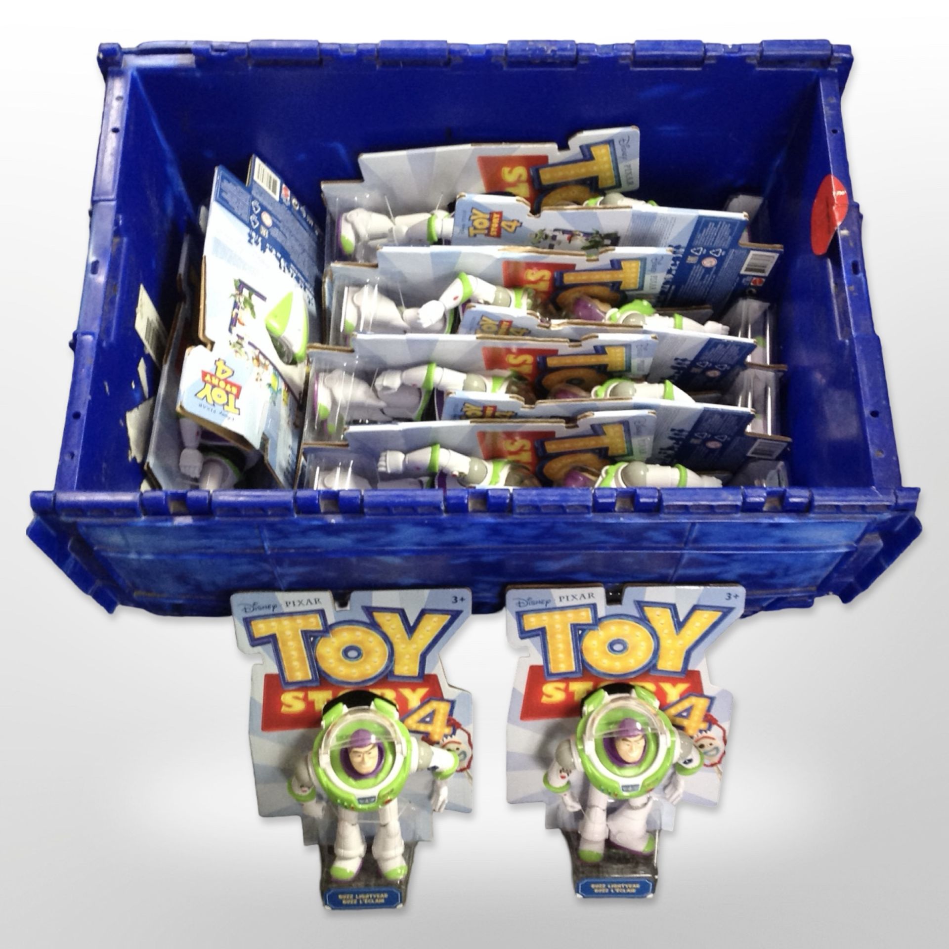 Approximately 20 Disney Pixar Toy Story Buzz Lightyear figurines, boxed.