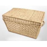 A large twin handled basket,