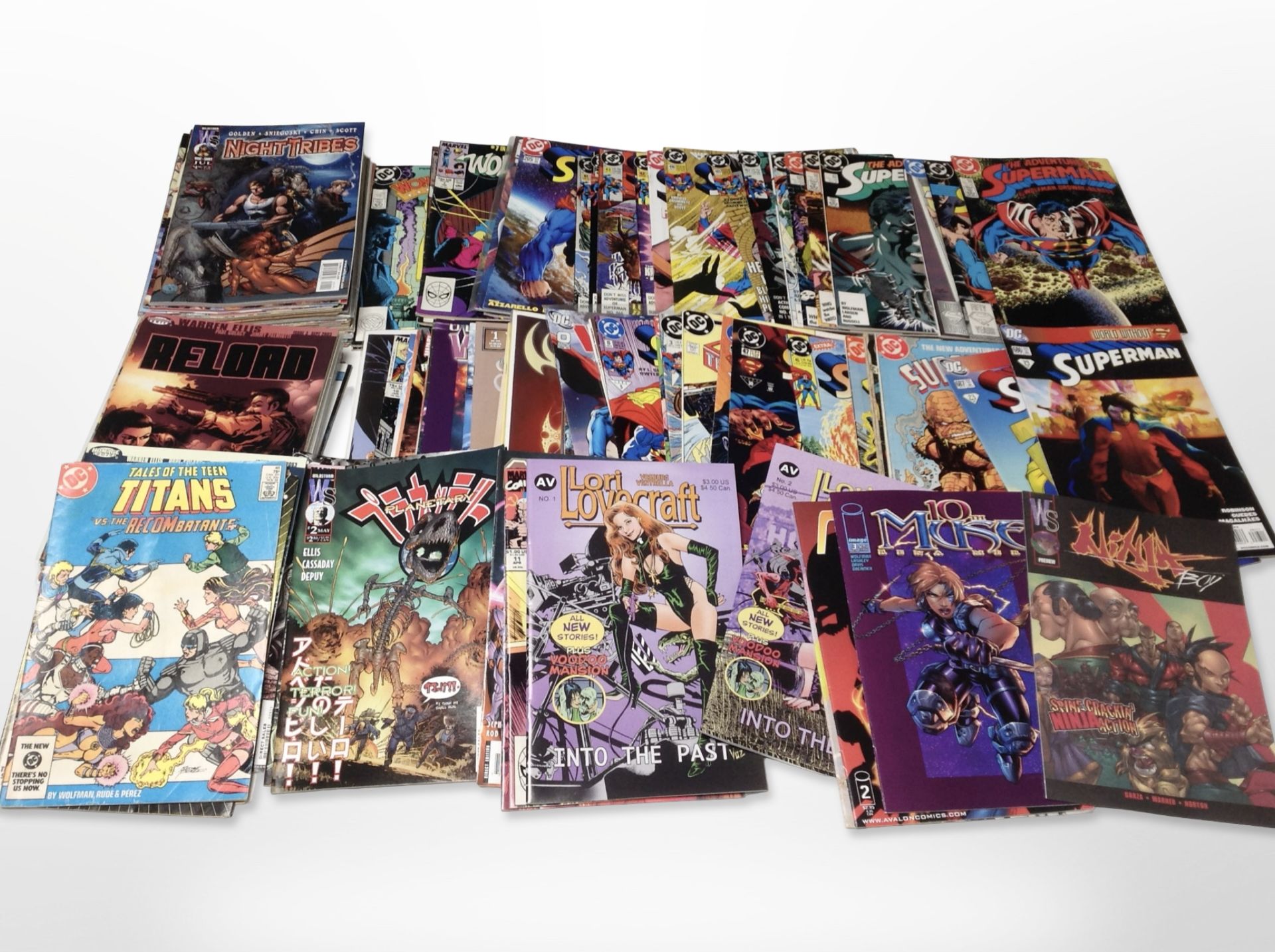 A quantity of 1980s and later comics including Marvel, DC, etc.