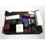 A large quantity of jewellery boxes.