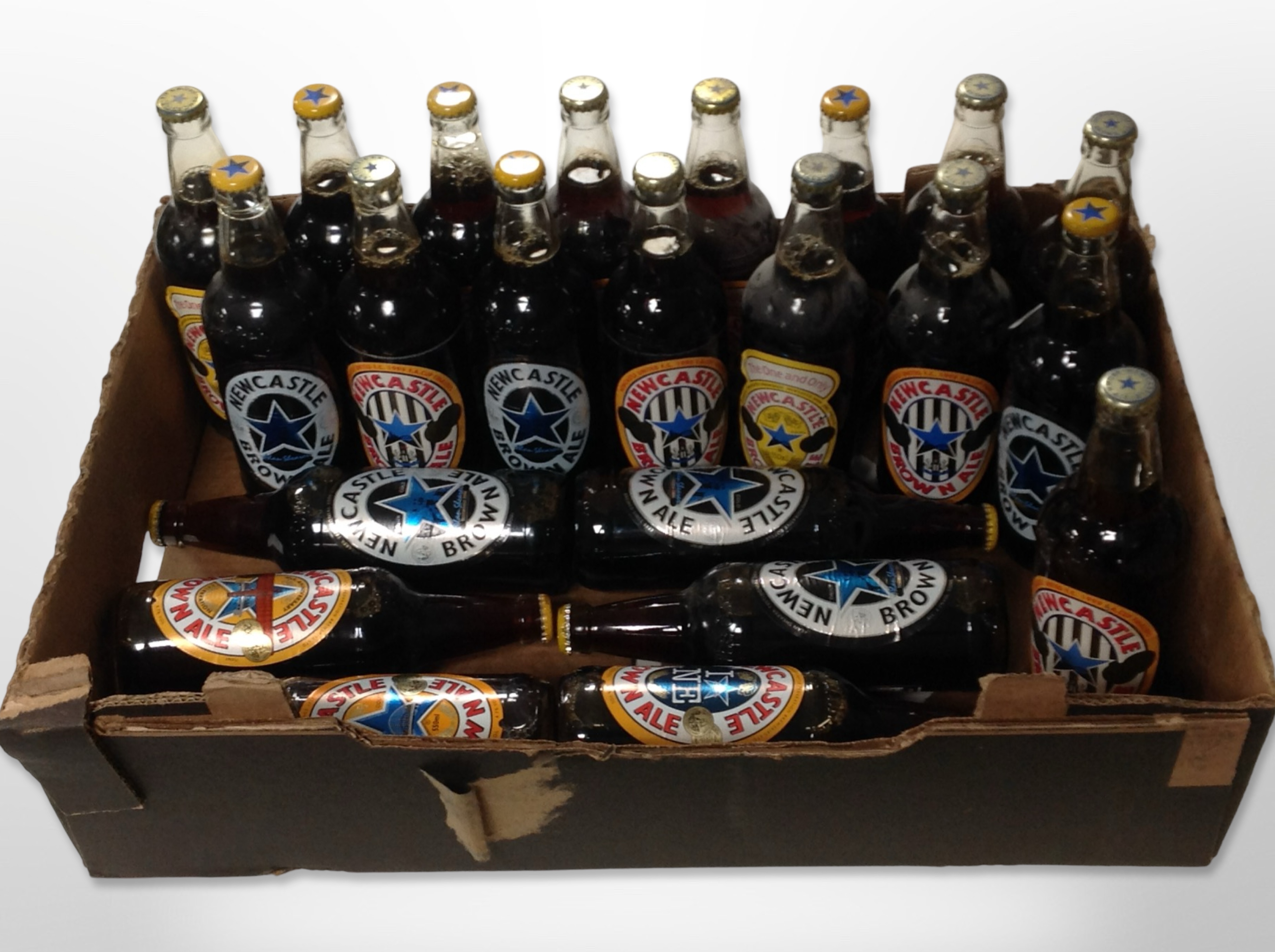 22 bottles of Newcastle Brown Ale.