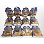 12 Hasbro Star Wars Revenge of the Sith figurines, boxed.