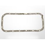 A 9ct yellow gold chain, length 50 cm CONDITION REPORT: 12.
